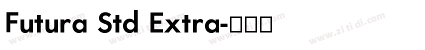 Futura Std Extra字体转换